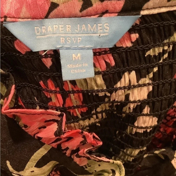 #151 Stunning Draper James RSVP Floral Print Button Up Blouse Sz Medium - Picture 8 of 9